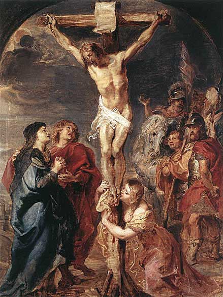 Cristo en la cruz de Rubens - 1627